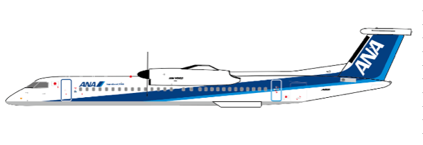 Pre-Order JC Wings SA4060 1:400 All Nippon Airways Bombardier Dash 8-Q400 Reg: JA852A