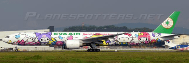Pre-Order JC Wings SA4087 1:400 Eva Air Boeing 777-300ER "Lolly Jet" Reg: B-16740