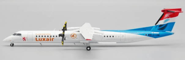 Pre-Order JC Wings XX20169 1:200 Luxair Bombardier Dash 8-Q400 "Luxair Stands Up" Reg: LX-LGE