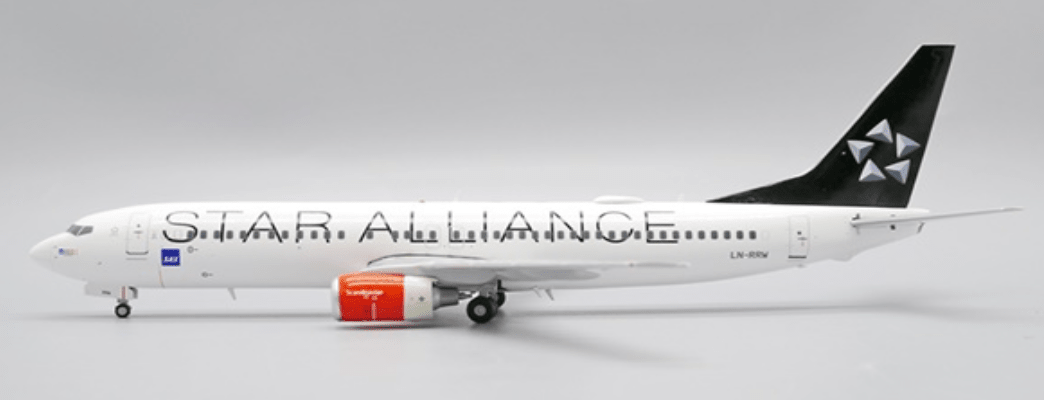 Pre-Order JC Wings XX20180 1:200 SAS Scandinavian Airlines Boeing 737-800 "Star Alliance" Reg: LN-RRW