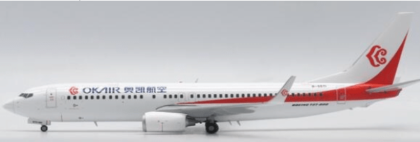 Pre-Order JC Wings XX2079 1:200 Okay Airways Boeing 737-800 Reg: B-5571