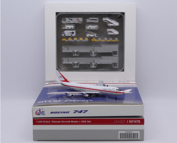 Pre-Order JC Wings XX40278 1:400 Boeing House Color 747-100 "First Prototype""Museum Version" Reg: N7470