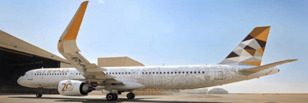 Pre-Order JC Wings XX40287 1:400 Etihad Airways Airbus A321NEO "20 Years" A6-AEN