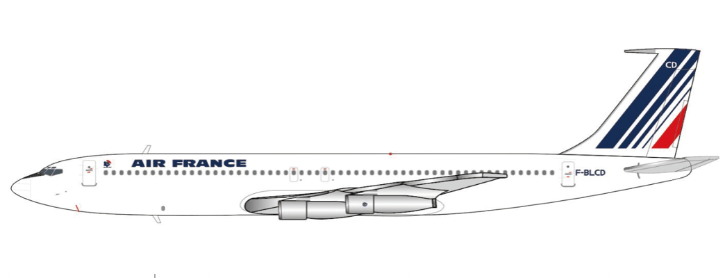 Pre-Order JC Wings XX40479 1:400 Air France Boeing 707-300 Reg: F-BLCD