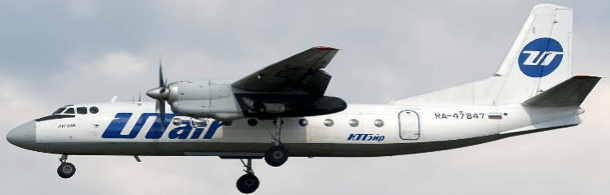 Pre-Order JC Wings XX40505 1:400 UTair Aviation Antonov An-24B Reg: RA-47847