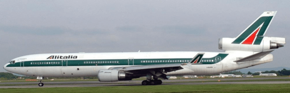 Pre-Order JC Wings XX40588 1:400 Alitalia McDonnell Douglas MD-11 Reg: I-DUPD