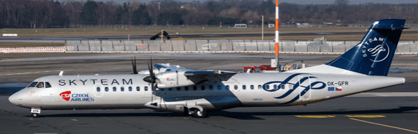 Pre-Order JC Wings XX40666 1:400 CSA Czech Airlines ATR72-500 "Skyteam" Reg: OK-GFR