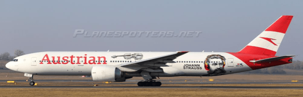Pre-Order JC Wings XX40688 1:400 Austrian Airlines Boeing 777-200ER "Johann Strauss" Reg: OE-LPF