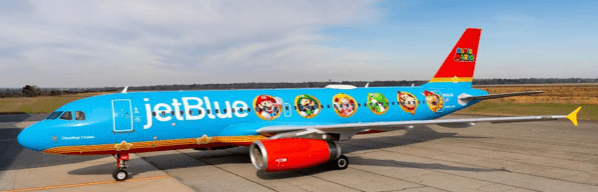 Pre-Order JC Wings XX40689 1:400 Jetblue Airbus A320 "Mario & Friends" Reg: N561JB