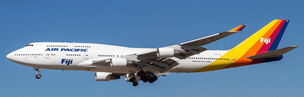 Pre-Order JC Wings XX40691 1:400 Air Pacific Boeing 747-400 Reg: DQ-FJK