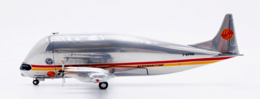 Pre-Order JC Wings XX40693 1:400 Airbus Industrie (Aeromaritime) Aero Spacelines 337SGT Super Guppy Turbine "Polished" Reg: F-GPPA