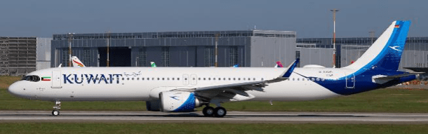 Pre-Order JC Wings XX40708 1:400 Kuwait Airways Airbus A321NEO Reg: 9K-AQA