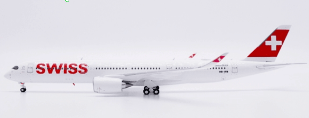 Pre-Order JC Wings XX40769A 1:400 Swiss Airbus A350-900XWB Reg: HB-IFB "Flaps Down"
