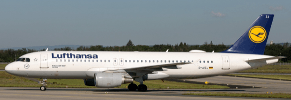 Pre-Order JC Wings XX40781 1:400 Lufthansa Airbus A320 "OC" Reg: D-AIZJ