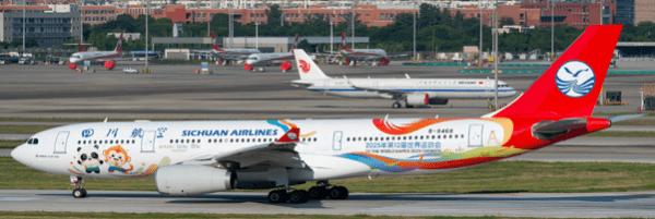 Pre-Order JC Wings XX40785 1:400 Sichuan Airlines Airbus A330-200 "The World Games 2025 Chengdu" Reg: B-8468