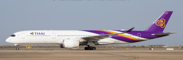 Pre-Order JC Wings XX40792 1:400 1:400 Thai Airways Airbus A350-900XWB Reg: HS-THX