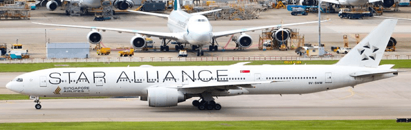 Pre-Order JC Wings XX40802 1:400 Singapore Airlines Boeing 777-300ER "Star Alliance" Reg: 9V-SWM