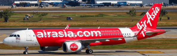 Pre-Order JC Wings XX40804 1:400 Air Asia Airbus A320NEO Reg: 9M-RAL