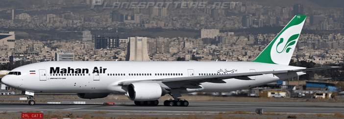 Pre-Order JC Wings XX40848A 1:400 Mahan Air Boeing 777-200ER "Iran's 1st Boeing 777" Reg: EP-MTC "Flaps Down"