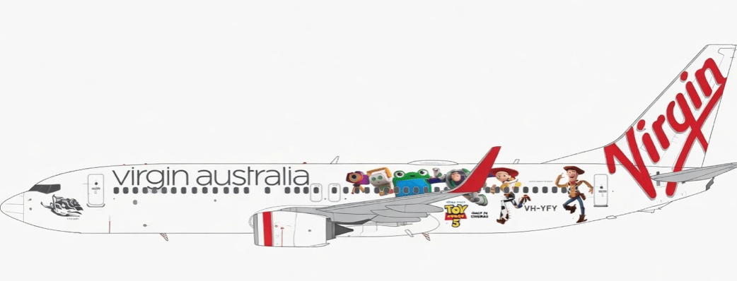 Pre-Order JC Wings XX40900 1:400 Virgin Australia Boeing 737-800 "TS 5" Reg: VH-YFY