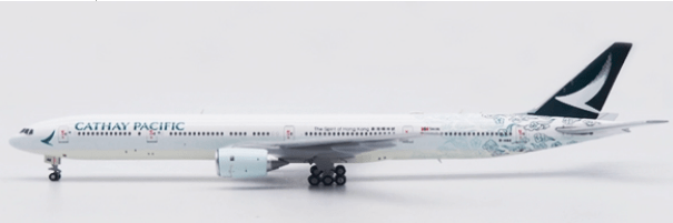 Pre-Order JC Wings XX4129 1:400 Cathay Pacific Boeing 777-300 "The Spirit of Hong Kong" Reg: B-HNK