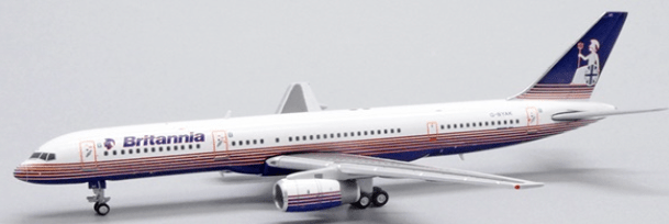 Pre-Order JC Wings XX4274 1:400 Britannia Airways Boeing 757-200 "Keep Duty Free" G-BYAK