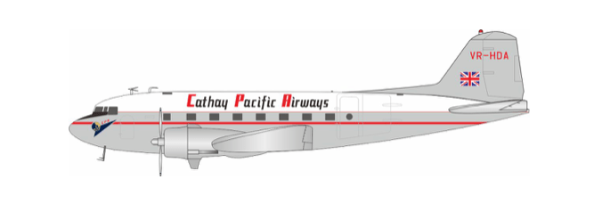 Pre-Order JFox JF-DC-3-001 1:200 DC-3 Cathay Pacific VR-HAD