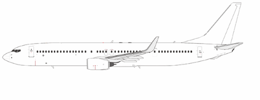 Pre-Order NG Models 09000 1:200 Blank Model 737-900/w N/A