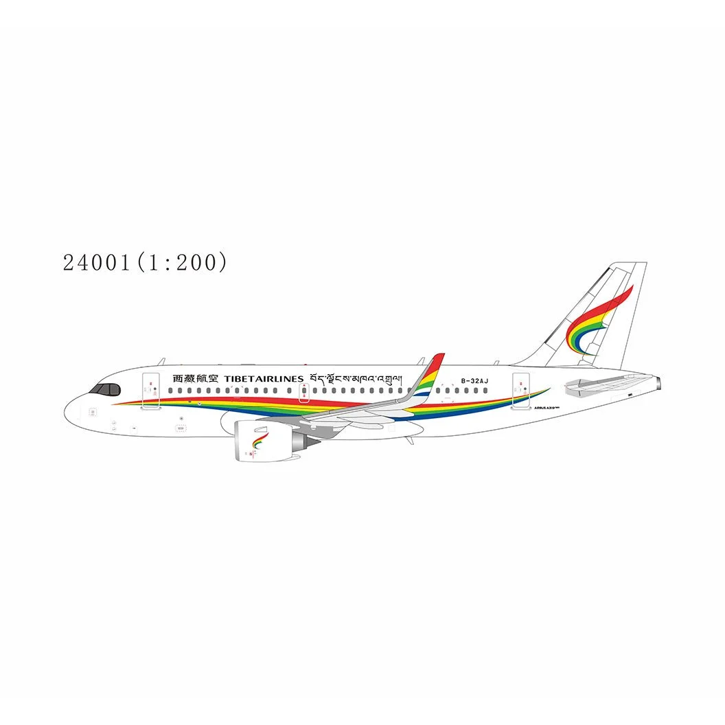 Pre-Order NG Models 24001 1:200 Tibet Airlines A319neo B-32AJ (the 1st A319neo for TV)