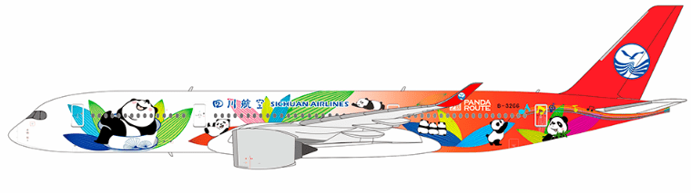 NG Models 39064 1:400 Sichuan Airlines A350-900 B-325J (Panda Route (ULTIMATE))