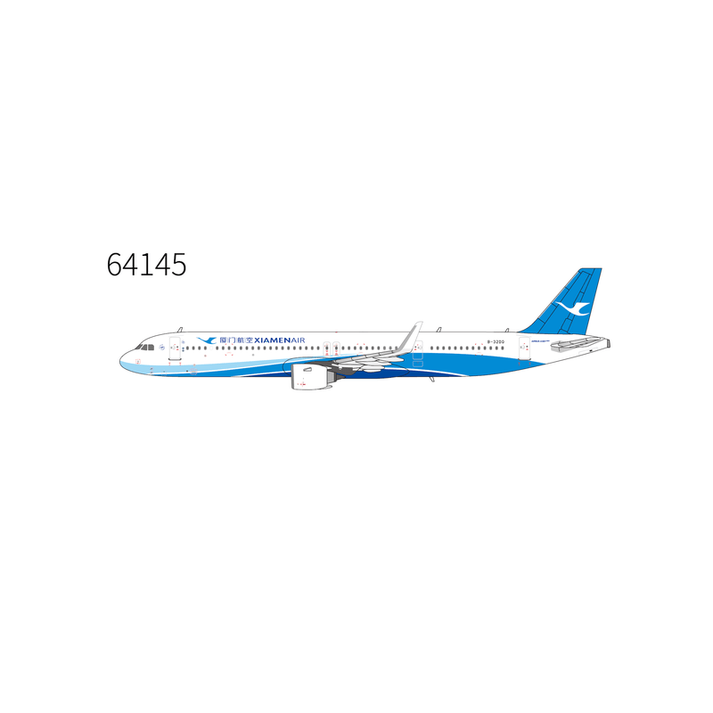Pre-Order NG Models 64145 1:400 Xiamen Airlines A321neo B-32DQ (current colors)
