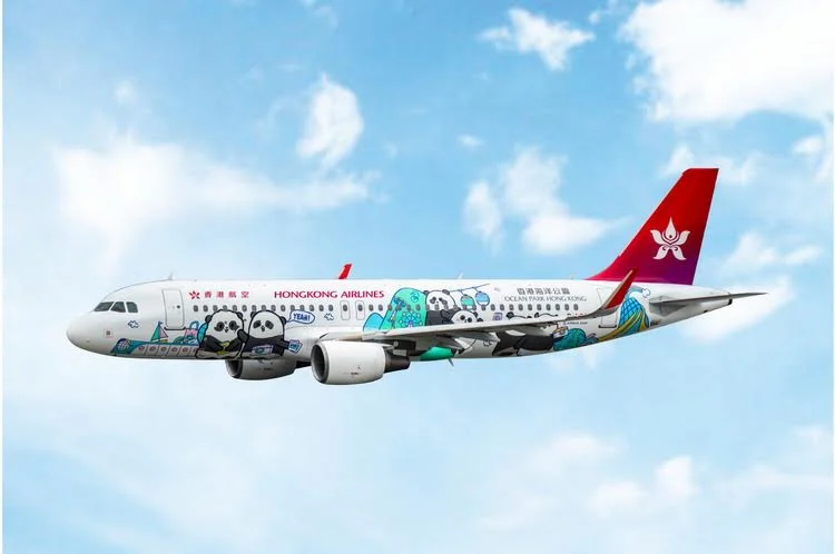 Pre-Order Phoenix Models 04689 1:400 Hong Kong Airlines A320 B-LPP "Ocean Park HK"