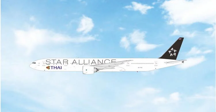 Pre-Order Phoenix Models 12089 1:400 Thai Airways B777-300ER HS-TKQ Star Alliance