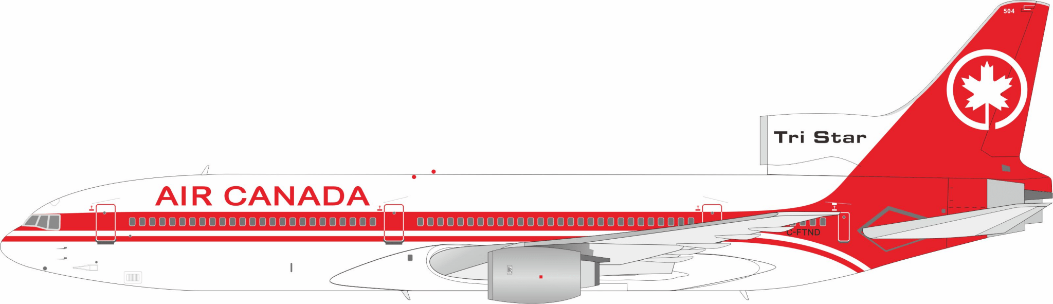 Pre-Order Retro Models RM10112 1:200 Air Canada Lockheed L-1011-385-1 TriStar 1 C-FTNG