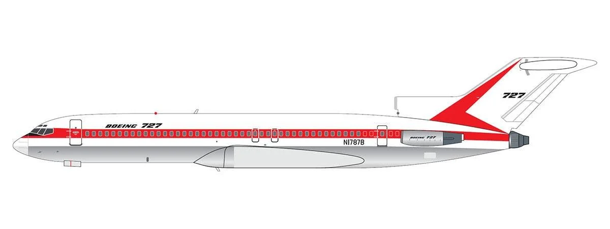 Pre-Order V1:400 400022 1:400 HOUSE LIVERY BOEING 727-200 - N1787B