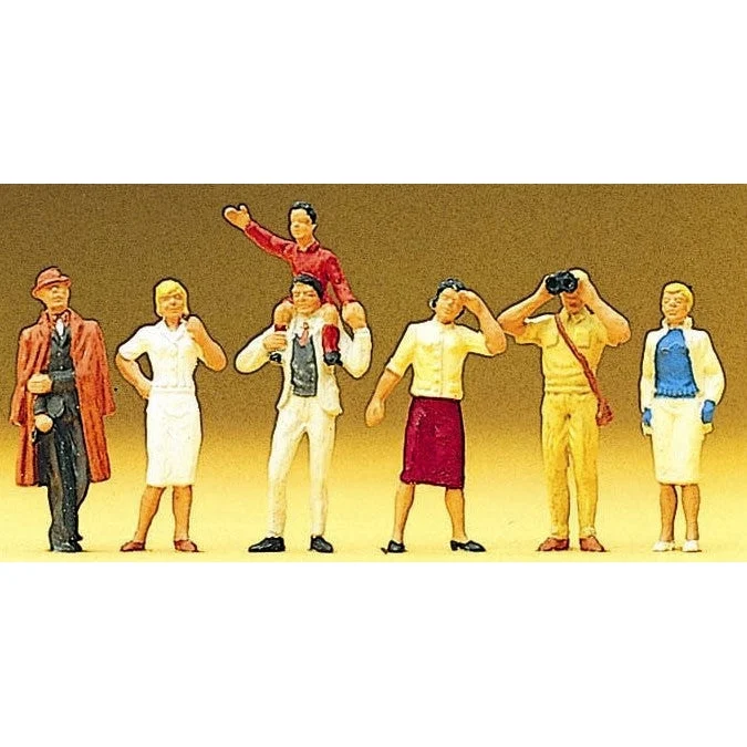 Preiser HO Spectators Standing (6)