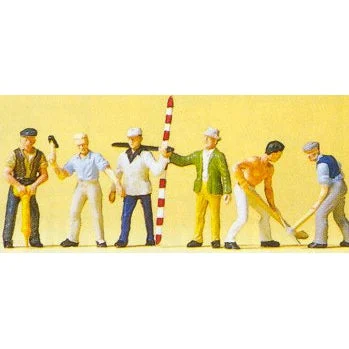 Preiser HO Road Construction Workers (6)