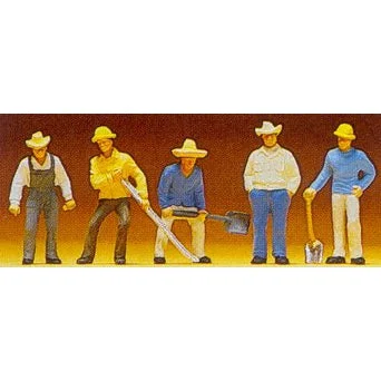 Preiser HO Track Workers (5)