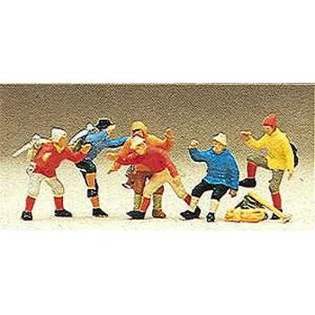 Preiser HO Mountain Climbers (6)