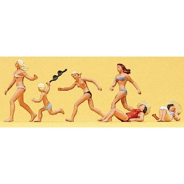 Preiser HO Sunbathers on Beach (6)