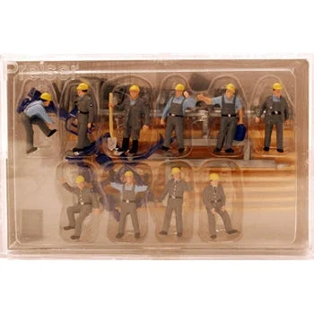 Preiser HO Federal Technical Service Workers (10) w/Accessories