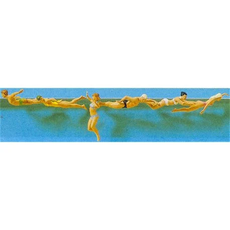 Preiser HO Adults Swimming (6)