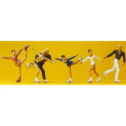 Preiser HO Figure Skaters (Single & Pairs) (6)