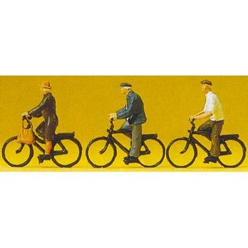 Preiser HO Older Adults Riding Bicycles (3)