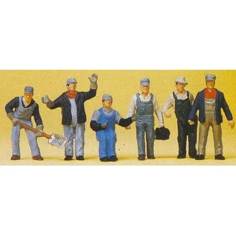 Preiser HO American Freight Train Crew (6)