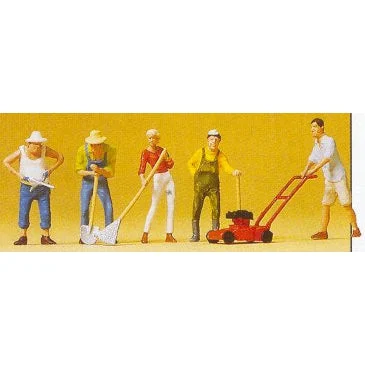 Preiser HO People Working in Garden Set #1 (5)
