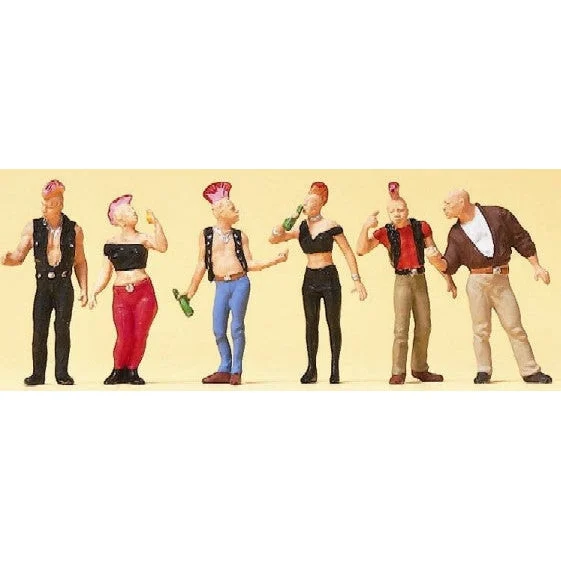Preiser HO Punk Figures (6)