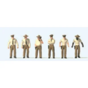 Preiser HO US Sheriff Deputies (6)