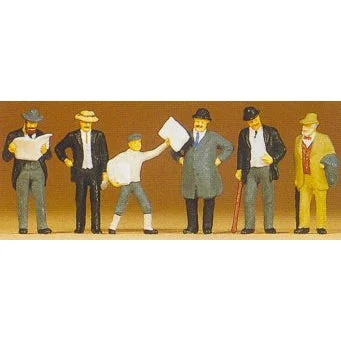 Preiser HO 1900 Era Men Passengers on the Railway Platform (6)