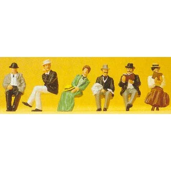 Preiser HO 1900 Era Passengers Sitting (6)